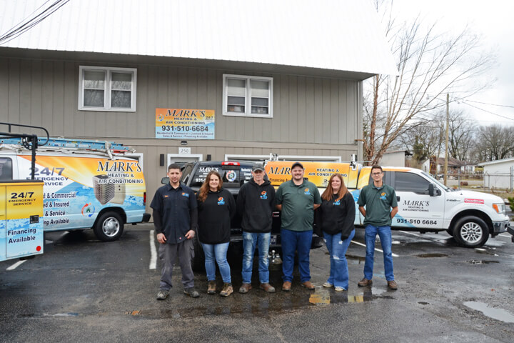 Mark's Heating & Air Conditioning team providing HVAC service in Sparta TN